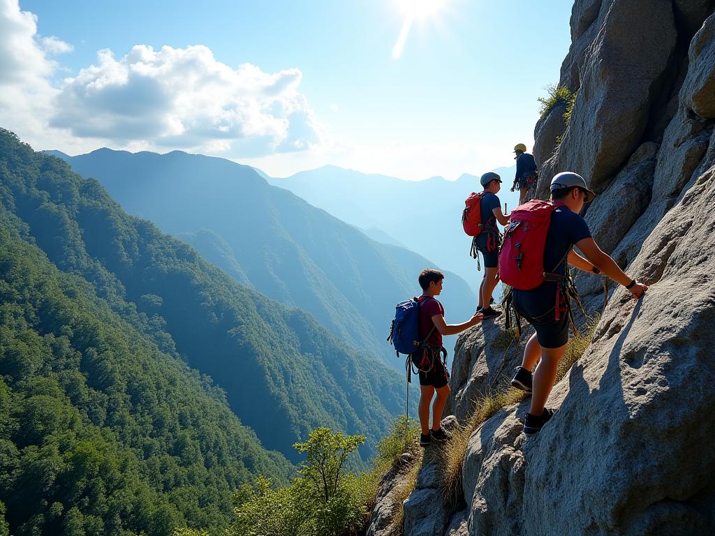 Guided climbing tour sa Baguio mountains